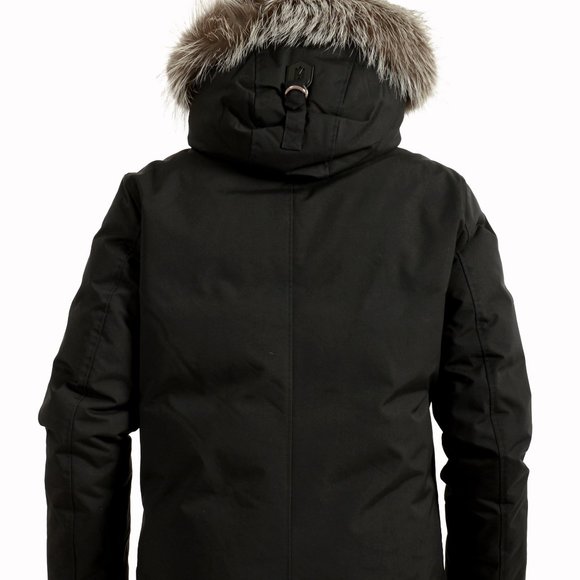 Mackage Men's "Edward-X" Black Fur-Trim Long Parka Jacket sz US 38/S IT 48 - Picture 3 of 8